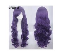 80Cm 31''Long Wavy Wigs Heat Resistant Synthetic Hair Women Universal Anime Cosplay Wig Costume Accessories Party Wigs +Cap Jf80-8