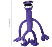 (80cm) 50/80cm Rainbow Friends Plush Doll Game Purple Monster Can Be Opened