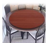 80cm 90cm Rotating Serving Tray for Dining Table 360° Round Lazy Susan Wooden Display Stand Large Teak Carousel Perfect for Entertaining & Home Decor