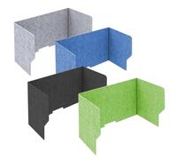80cm Acoustic Desk Divider Privacy Panel for Home & School Noise Reduction Concentration Booster Blue Color Eye Protection Desktop Separator for Libraries