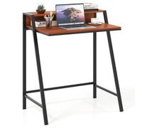 80Cm Computer Desk With Monitor Stand Coffee
