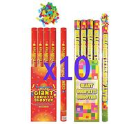80cm Giant Confetti Shooter Party Wedding Poppers Compressed Air Cannon x10