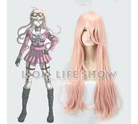 80cm : Killing Harmony Miu Iruma Pink Wave Long Cosplay Hair Full Wig