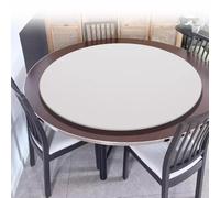 80cm Lazy Susan Round Serving Tray Rotating Wooden Display Platter for Dining Table 360° Turntable Large White Serving Board (32in)
