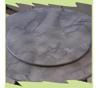 80cm Lazy Susan Turntable - Grey Marble Rotating Serving Tray 28" Round Platter for Dining Food Sharing Entertaining Family Gatherings Kitchen Essential