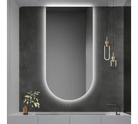 80cm LED Vanity Mirror with 3 Color Dimmable Lights Frameless Wall Mirror 100cm AntiFog Design Perfect for Bathroom and Entryway Stylish Decor for Makeup