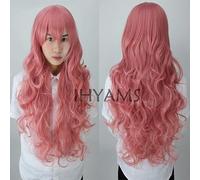 80cm Long Vocaloid- Luka Pink Wavy Anime fashion beautiful Cosplay wig + Wig Cap