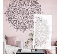 80cm Mandala Big Round Flower Stencils For Walls Templates Decorate Reusable On The Wall Large Painting For Furniture Big Size Decor S491