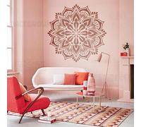 80cm Mandala Big Round Flower Stencils For Walls Templates To Paint Reusable Decorate Painting Decor Furniture Decoration On The Wall Plaster Crafts Washing Machine Brick