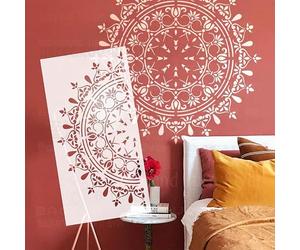 80cm Mandala Big Round Flower Stencils For Walls To Paint On The Wall Painting Templates Decor Template Reusable Decoration Large For Ceiling S497