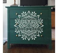 80cm Mandala Round Flower Lotus Stencil for Walls Large Template Reusable Stencils Decor Furniture Paint Big Decoration Frames The Seeds Tile Templates to Mandala Patterns Wall Wooden