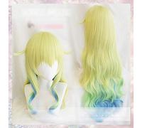 80cm Miss Kobayashi's Dragon Maid Quetzalcoatl Lucoa Long Wavy Synthetic Hair Cosplay Wig Heat Resistance Fiber+wig cap