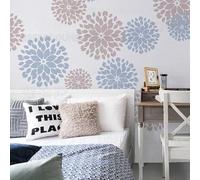 80cm Petal Flower Blossom Stencil for Walls Large Mandala Paint Big Stencils Decoration Frames Furniture Pattern The Seeds Decor Flooring Wall Niche Patterns Scrapbooking Wooden Mandalas