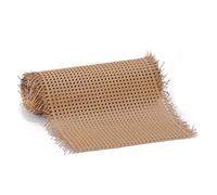 80cm Rattan Sheet RollDark Brown PE Cane Webbing Artificial Woven Mesh Fabric for Fur Caning Projects Chair & Cabinet Repair 20x118inch