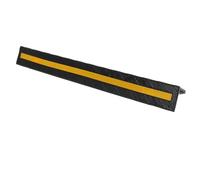 80cm RubberWall Protector with Reflective Strip - Black Vehicle and Wall Ed Guard for Ga Protect, Bumper Safe Solut