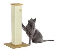 PawHut 80cm Sisal Rope Cat Scratching Post - White, Cream