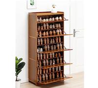 80cm Solid Wood Shoe Cabinet Space-Saving Multi-Purpose Shoe nizer for Entryway Hallway Living Room Sto Solut 80x33x145cm