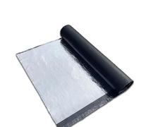 80cm Width Roofing Felt Asphalt Adhesive Waterproof, 1mm Sheds Felt Roof Repair Tape Aluminum Foil Roll, Shed Roof Covering Sheets Thermal Insulation for Walls Floors Garden(10x200cm)