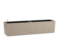 80Cm Window Box, Lechuza Balconera Stone Beige Plastic Self-Watering Planter, Narrow Rectangular Planter