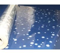 80cm x 100m Florist Cellophane Roll Snow Flake Small Gift Wrap (3567)