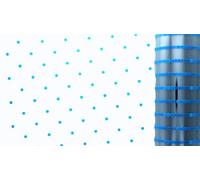 80cm x 10m Baby Blue Dot Florist Cellophane Roll Film Hamper Gift Wrap (4408-10)