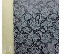 80cm x 10m Lace Florist Cellophane Roll Film Christmas Hamper Gift Wrap Cream (4574-10)
