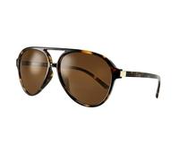 80Days Pilot Sunglasses - Classic Double Bridge, Sleek Metal Detail, UV400 Protection (Tortoise/Brown)