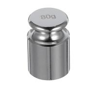 80g Calibration Weight for Balance Scale, Chrome Plated Steel | Portable Reference Mass, for Laboratory Technicians and Jewelers, Kitchen Experiments, Polished Silver Finish