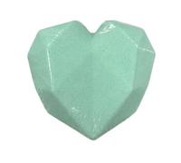 80G Love Heart Bath Bombs Eucalyptus Green Tea Lavender Rose Scent Essential Oils Fizzies Balls for Dry Skin Moisturizing for Women Green