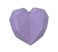80G Love Heart Bath Bombs Eucalyptus Green Tea Lavender Rose Scent Essential Oils Fizzies Balls for Dry Skin Moisturizing for Women Purple