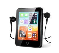 80GB MP3 Player with Bluetooth 5.3, Portable Music Player with HD Speaker, Stopwatch, Fm Radio, Voice Recorder, Support up to 128GB, 2.4 Inch Screen Mini Design Ideal for Sport