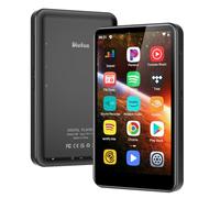 80GB MP3 Player with Bluetooth and WiFi, 4-inch Touch Screen mp3 Players with Bluetooth , with Spotify, SpotifyKids, Audible, Andora, Amazon Player, MP4&MP3 Player up to 1TB Black (Gun black)