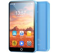 80GB MP3 Player with Bluetooth and WiFi, Mp3 & Mp4 Music Player with Spotify, Amazon Music, Deezer, Audible, 4.0" IPS Touch Screen Android Player with Speaker, FM Radio, Up to 512GB (Blue)