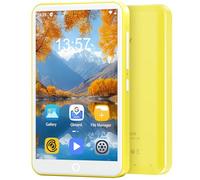 80GB MP3 Player with Bluetooth and WiFi, Mp3 & Mp4 Music Player with Spotify, Amazon Music, Deezer, Audible, 4.0" IPS Touch Screen Android Player with Speaker, FM Radio, Up to 512GB (Yellow)