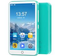 80GB MP3 Player with Bluetooth and WiFi, Mp3 & Mp4 Music Player with Spotify, Amazon Music, Deezer, Audible, 4.0" IPS Touch Screen Android Player with Speaker, FM Radio, Up to 512GB (Turquoise)