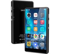 80GB MP3 Player with Bluetooth and WiFi-SWOFY 4" HD Full Touch Screen MP3 Player with Spotify, Amazon Music,YouTube,Libby,Android MP4 Music Player for Kids Black