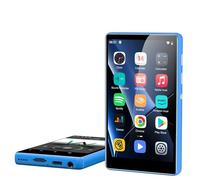 80GB MP3 Player with Bluetooth and WiFi-SWOFY 4" HD Full Touch Screen MP3 Player with Spotify, Amazon Music,YouTube,Libby,Android MP4 Music Player for Kids Blue