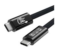 [80Gbps Data Sync] Compatible with Thunderbolt 5 Cable High Speed USB C Cable Support 240W Charging and 16K/8K Display for Thunderbolt 4/USB4 Monitor, and More, 3.3 ft