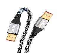 80Gbps DisplayPort Cable 2.1 6FT, VESA Certified, 8K@240Hz, 4K@960Hz 540Hz 360Hz 240Hz with DSC, DP 2.1 Cable, DP80 Display Port Cord for RTX 5090, 7900XTX, Gaming Monitor, FreeSync/G-Sync