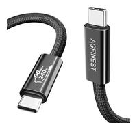 80Gbps USB4 Cable for Thunderbolt 5 1.2m - Intel Certified Chip 240W PD 120Gbps Bandwidth Boost for iPhone17/16/15,MacBook Laptops eGPU SSDs Monitors Backward Compatible TB4 TB3 USB C (3.94ft)