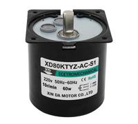80KTYZ 5rpm -110rpm AC 220V 60W Micro Permanent Magnet Synchronous Gear Motor(10RPM)