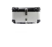 80L Motorbike Top Case, Aluminum Waterproof Top Box for Motorcycle Luggage Box with Security Lock, Motorcycle Helmet Luggage Storage Rear Tour Box