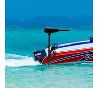 80LBS 12V Electric Outboard Trolling Motor Fishing Boat Engine Brush Motor 1.2HP for Boats, Inflatable Boats, Kayaks, Inflatable Boats (Manual + Wrench Accessories + Fan Blade + Machine)