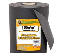 80m² Fabric Weed Barrier, Garden mat, Weed mat, Weed Block, Mulch Matting 150g 1m Wide