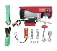 80m Wireless Remote Control 800kg 2 cable & 400kg 1 cable &12m Long Lifting Height 220V 1450W Electric Hoist Lift Car Jack Hydraulic Engine Winch Devices To Elderly Off Floor Hoist IP40 protection