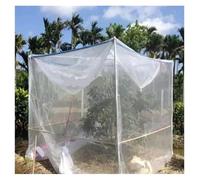 80Mesh Garden Nylon Insect Net Cover Plant Fruit Tree Cover Anti-Bird Net Protective Vegetable Crop Greenhouse Cover with Zipper for Garden, Crops(L5M x W3.0M x H3.0M)