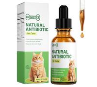 80ml Natural Antibiotics for Cats - Immunity Support, Allergy Relief & Recovery Aid, Health and Nutritional Supplement for All Ages