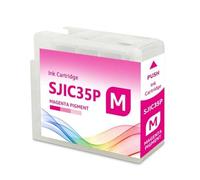 80ML With Chip SJIC35P Ink Cartridge,Compatible For Epson CW-C6500P CW-C6000A CW-C6000P CW-C6500A Color Label Printer(Magenta)