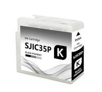 80ML With Chip SJIC35P Ink Cartridge,Compatible For Epson CW-C6500P CW-C6000A CW-C6000P CW-C6500A Color Label Printer(Black)