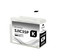 80ML With Chip SJIC35P Ink Cartridge Compatible With CW C6500P CW C6000A CW C6000P CW C6500A Color Label Printer(Black)